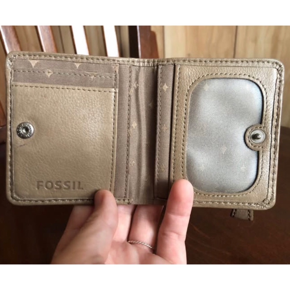 Vintage leather mini Fossil Madison wallet - Picture 3 of 7
